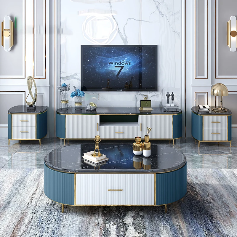 1Marble tea table TV cabinet combination postmodern simple light luxury style Nordic small family living room suit
1Marble tea table TV cabinet combination postmodern simple light luxury style Nordic small family living room suit