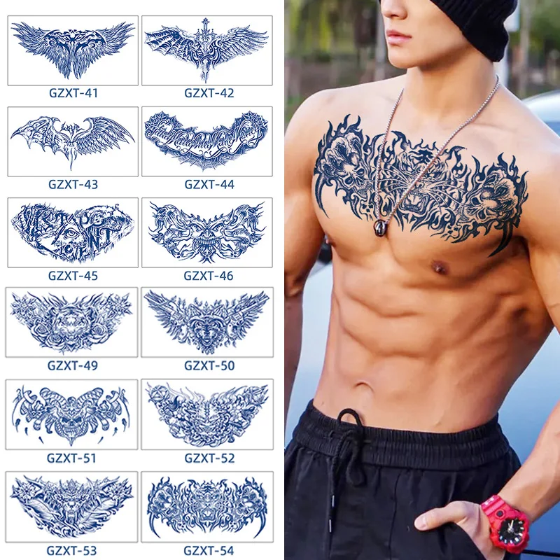 Temporary Tattoo Stickers Body Art Tattoo Stickers Chest Stickers Body Decoration Stylish Decorative Semi-permanent Individual
Temporary Tattoo Stickers Body Art Tattoo Stickers Chest Stickers Body Decoration Stylish Decorative Semi-permanent Individual