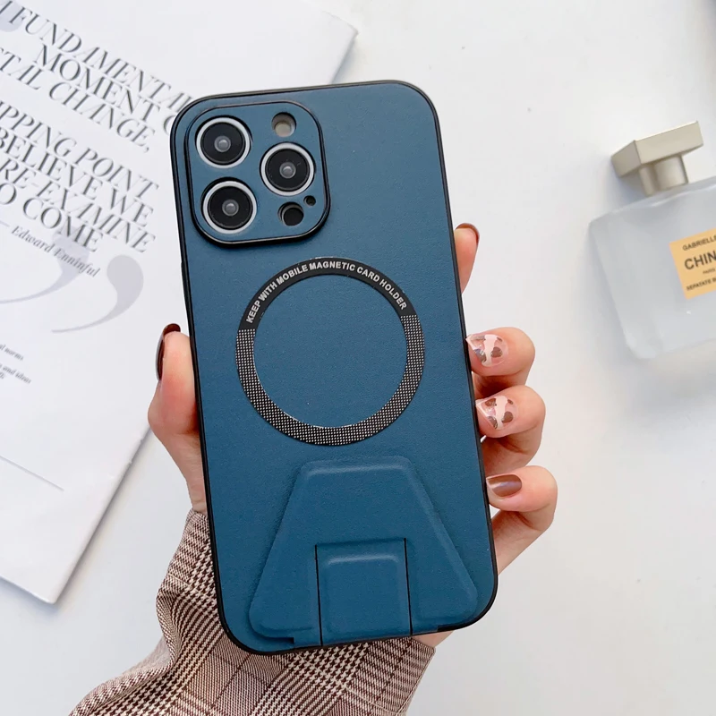 Luxury Leather For Magsafe Magnetic Wireless Charging Case For iPhone 14 13 12 Pro 11 Max Plus Mag Safe With Stand Holder Covers
Luxury Leather For Magsafe Magnetic Wireless Charging Case For iPhone 14 13 12 Pro 11 Max Plus Mag Safe With Stand Holder Covers