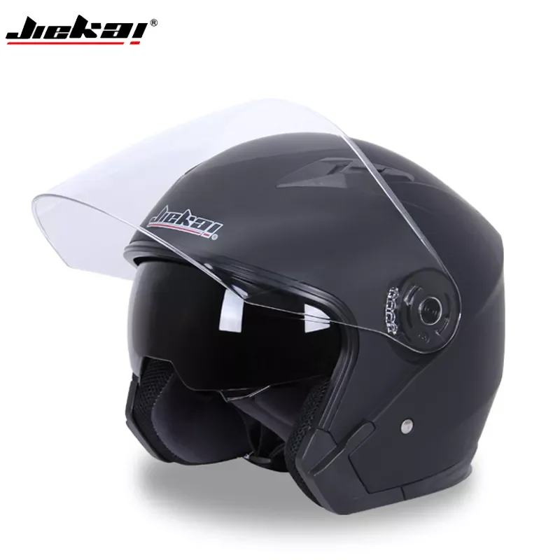 New Arrival JIEKAI double Lens Open Face motorcycle helmet 3/4 motorbike helmet 9 color available unisex helmet
New Arrival JIEKAI double Lens Open Face motorcycle helmet 3/4 motorbike helmet 9 color available unisex helmet