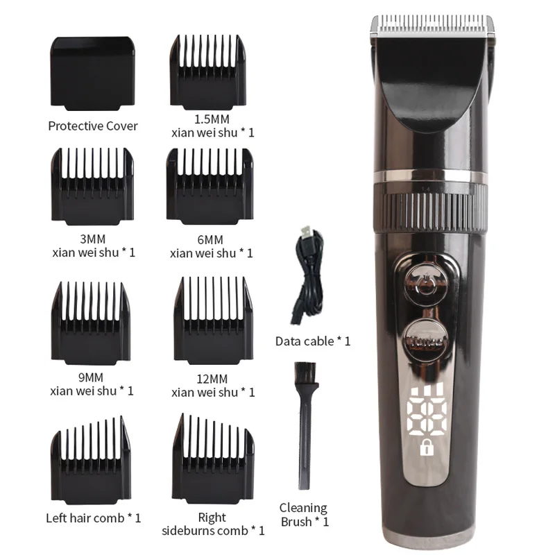 Adjustable 2022 New Style Electric Hair Clipper Professional Hair Trimmer Cutting Machine Charging Pusher Led Display
Adjustable 2022 New Style Electric Hair Clipper Professional Hair Trimmer Cutting Machine Charging Pusher Led Display