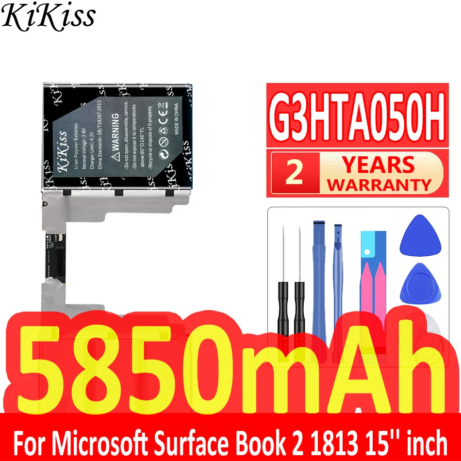 

KiKiss G3HTA050H Laptop Battery For Microsoft Surface Book2 1835,book 2 15" Inch Keyboard Battery Batteria + Free Tools