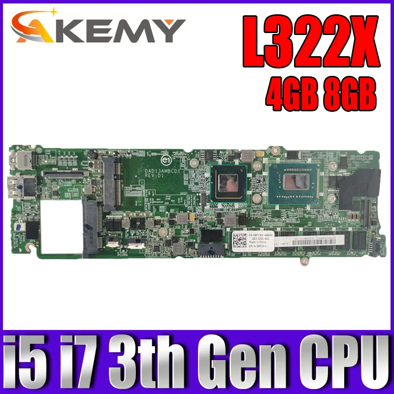 Материнская плата для ноутбука DELL XPS L322X, CN-02J8J6 01TTM0 DAD13AMBCD1, 4 Гб или 8 ГБ ОЗУ, DDR3, материнская плата для ноутбука с процессором i5 i7 3-го поколения
Материнская плата для ноутбука DELL XPS L322X, CN-02J8J6 01TTM0 DAD13AMBCD1, 4 Гб или 8 ГБ ОЗУ, DDR3, материнская плата для ноутбука с процессором i5 i7 3-го поколения