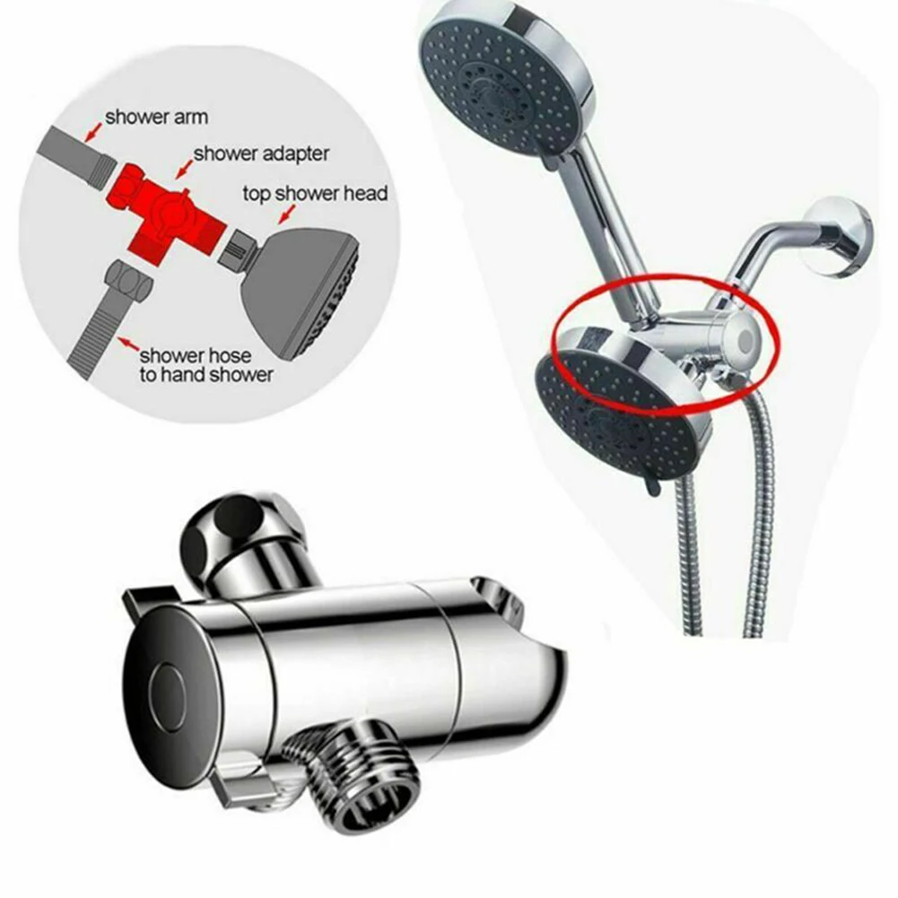 ABS Three Way Socket Water Separator Faucet Top Spray Shower Arm Tee Diverter Boom Transfer Bathroom Silver Handheld Shower Head
ABS Three Way Socket Water Separator Faucet Top Spray Shower Arm Tee Diverter Boom Transfer Bathroom Silver Handheld Shower Head
