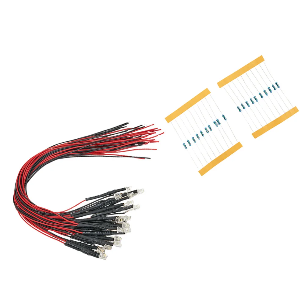 20pcs Pre Wired 3mm Warm White Led Lamp Light Set 12V~18V For Train Layout For DIY Home Decoration Light Emitting Diodes
20pcs Pre Wired 3mm Warm White Led Lamp Light Set 12V~18V For Train Layout For DIY Home Decoration Light Emitting Diodes