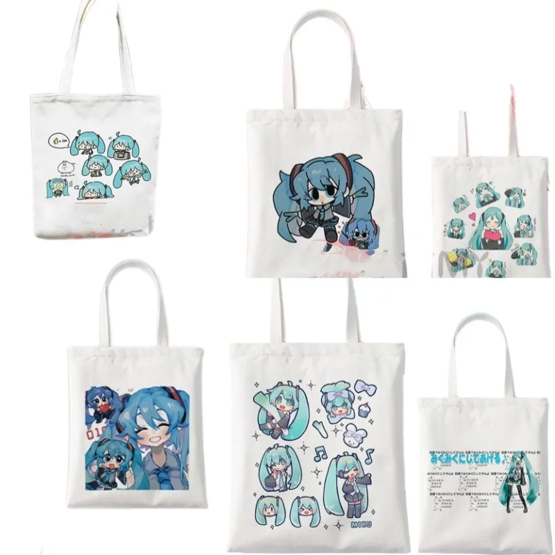 Kawaii Hatsune-Miku Canvas Bag Anime Girls Versatile Fashion Cute Backpack Student Large Capacity Cartoon Tote Bag Kids Gift
Kawaii Hatsune-Miku Canvas Bag Anime Girls Versatile Fashion Cute Backpack Student Large Capacity Cartoon Tote Bag Kids Gift