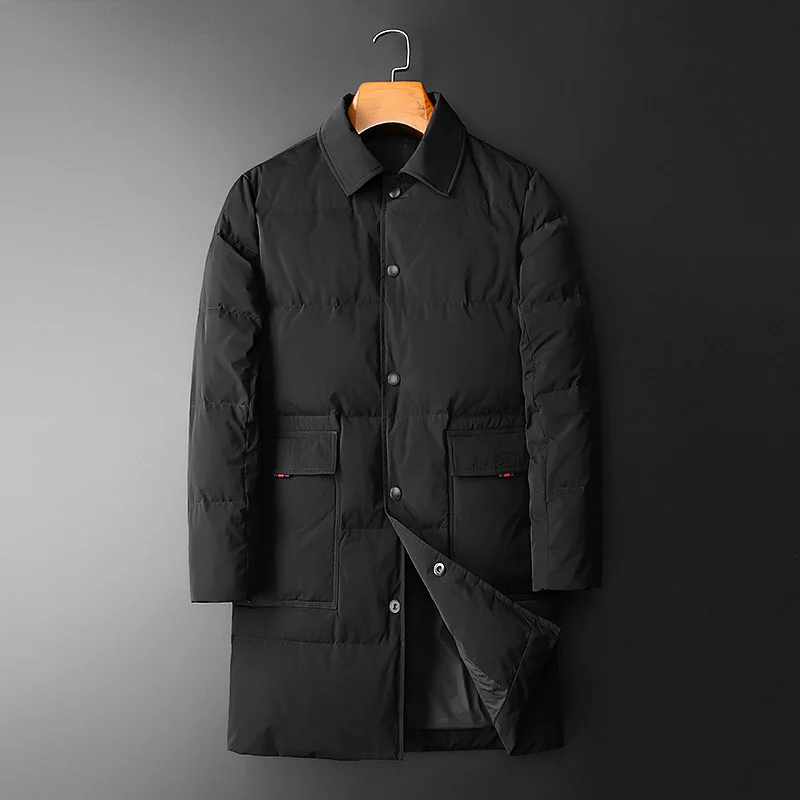 2023 Autumn/Winter New Men's Classic Fashion Versatile Black Long Down Jacket Men's Casual Thickened Warm High Quality Overcoat
2023 Autumn/Winter New Men's Classic Fashion Versatile Black Long Down Jacket Men's Casual Thickened Warm High Quality Overcoat