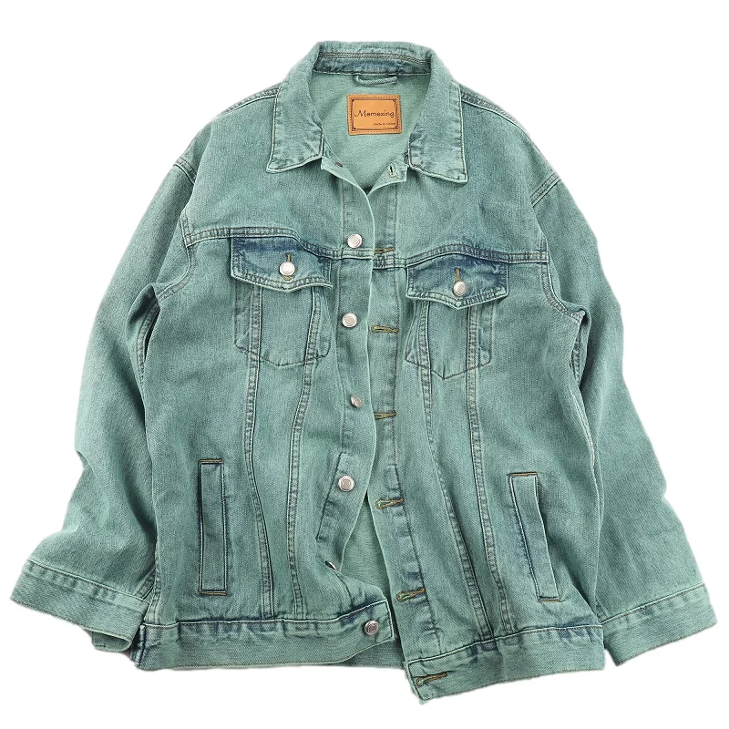 Весенняя зеленая джинсовая куртка в Корейском стиле, Женская свободная Базовая ковбойская верхняя одежда средней длины с карманами и длинн...
Весенняя зеленая джинсовая куртка в Корейском стиле, Женская свободная Базовая ковбойская верхняя одежда средней длины с карманами и длинн...