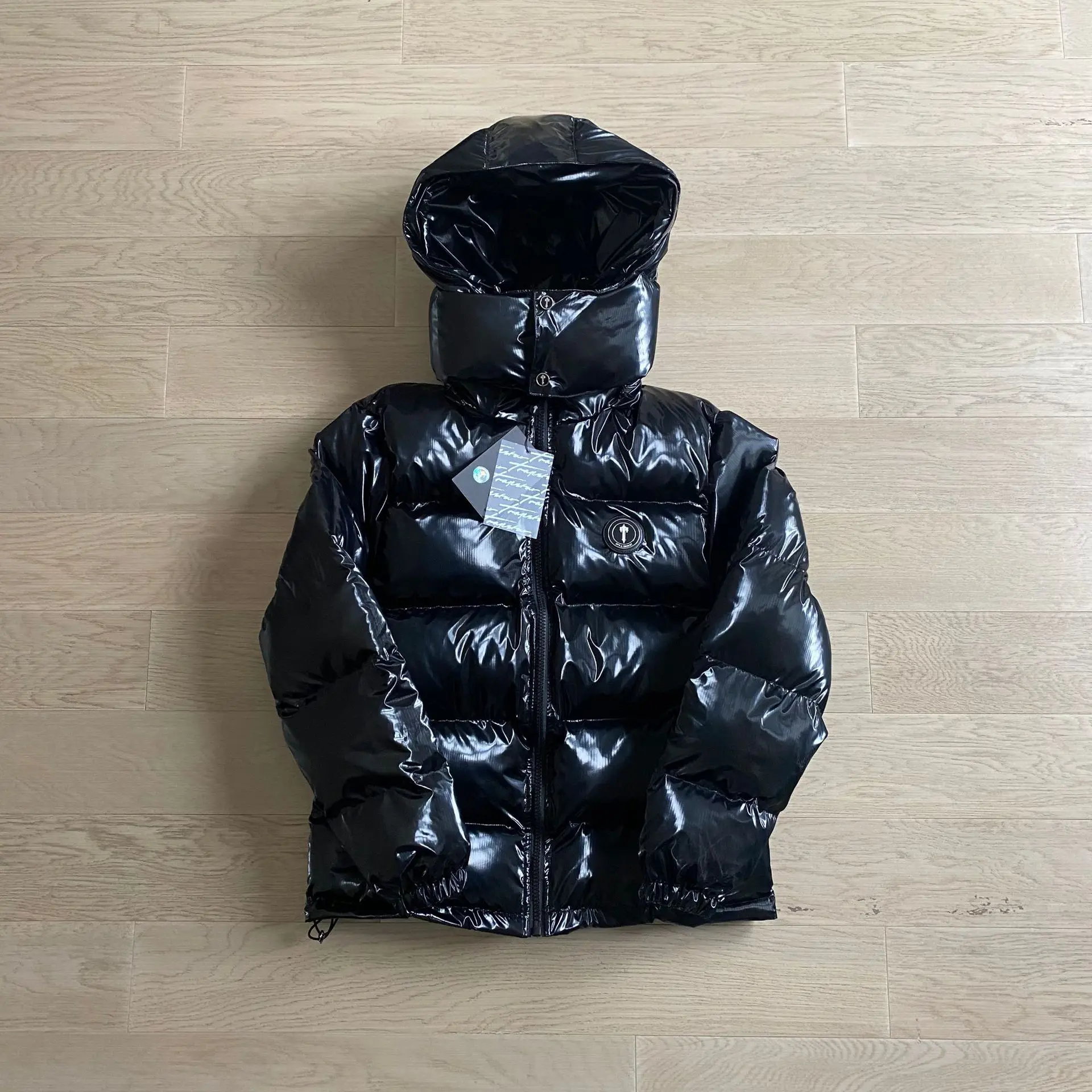 High Street Fashion Brand Black Bright Face Cotton Coat Detachable Hat American Retro Versatile Jacket Coat
High Street Fashion Brand Black Bright Face Cotton Coat Detachable Hat American Retro Versatile Jacket Coat