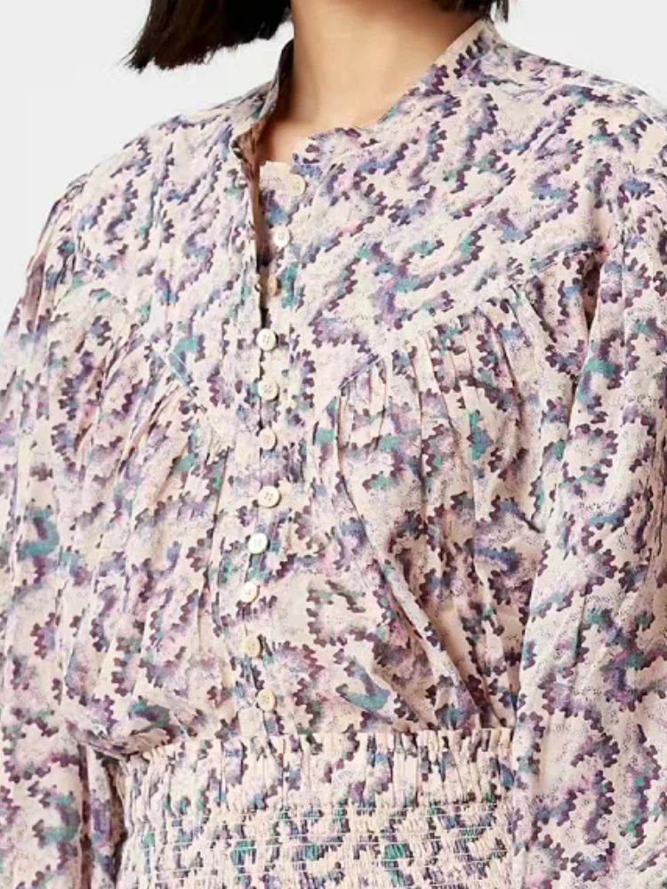 Women Shirt 2022 Spring Autumn New Round Neck Floral Print Puff Long Sleeves Shirt Elastic Waist Ruffle Hem Mini Skirt
Women Shirt 2022 Spring Autumn New Round Neck Floral Print Puff Long Sleeves Shirt Elastic Waist Ruffle Hem Mini Skirt
