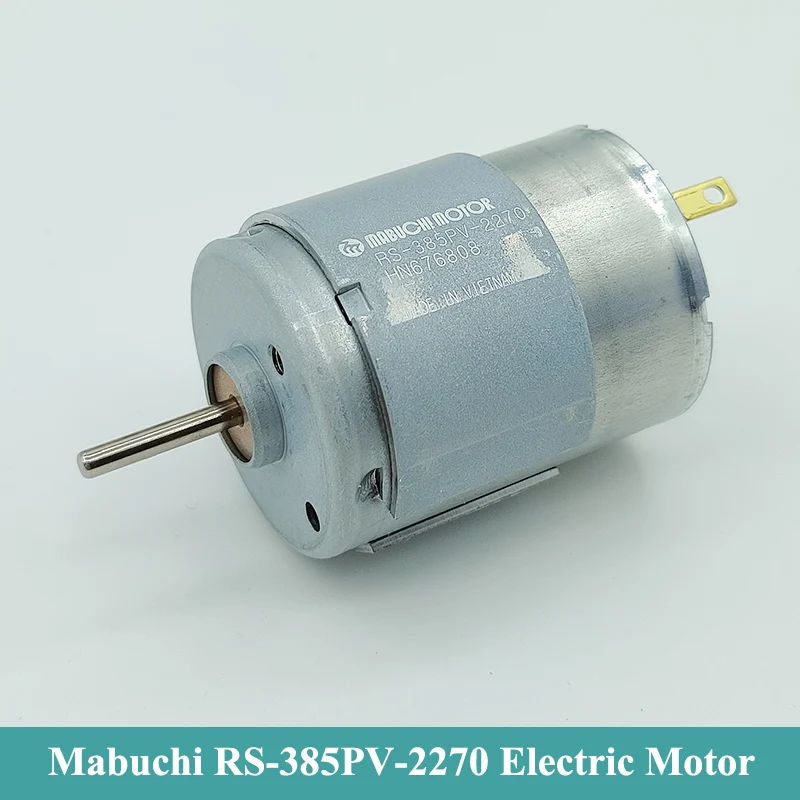 MABUCHI RS-385PV-2270 Micro 385 Motor DC 12V 18V 24V 15000RPM High Speed Carbon Brush Electric Motor DIY Hair Drier Toy Model
MABUCHI RS-385PV-2270 Micro 385 Motor DC 12V 18V 24V 15000RPM High Speed Carbon Brush Electric Motor DIY Hair Drier Toy Model