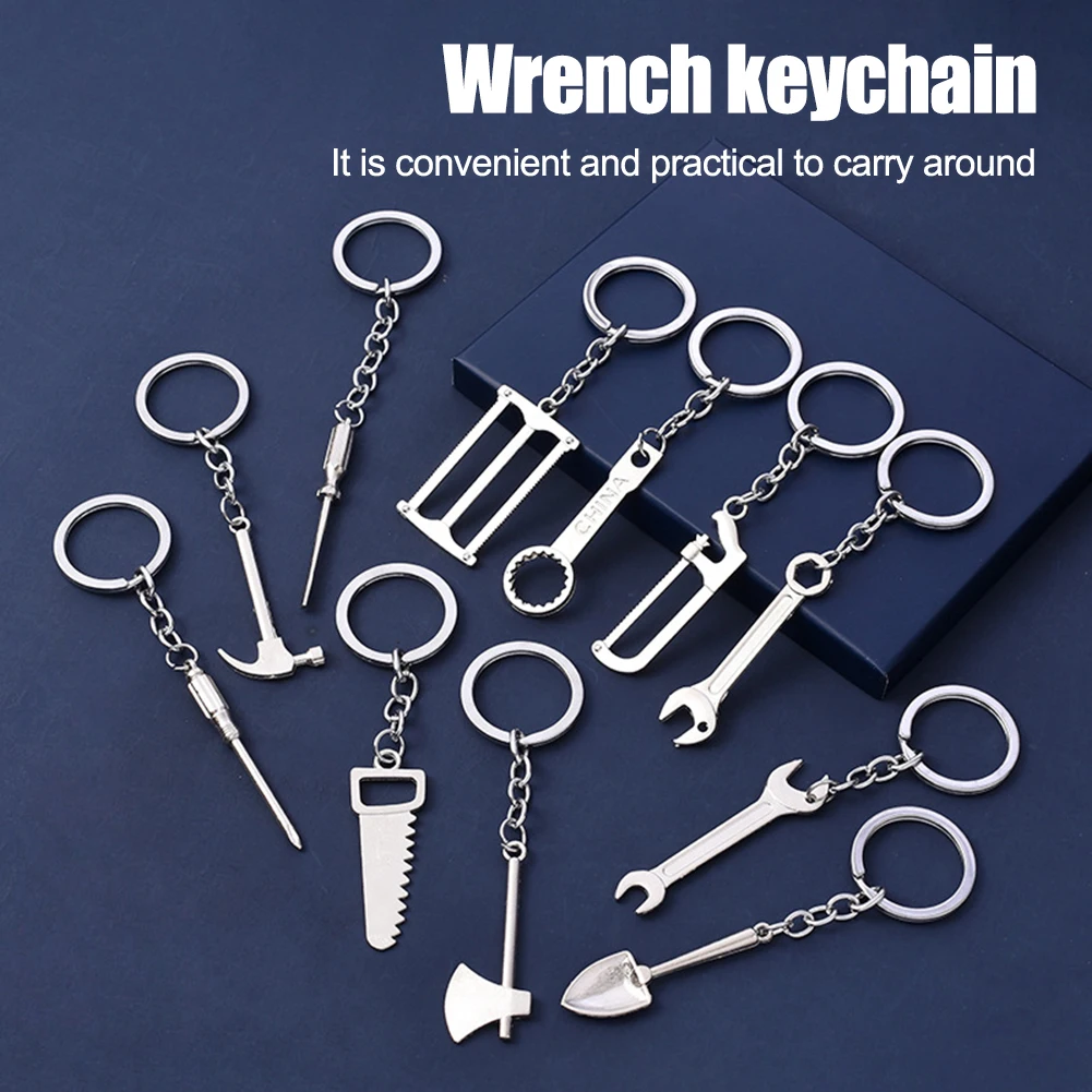 Mini Wrench Keychain Portable Car Metal Spanner Utility Pocket Clasp Wrench Hammer Plier Ruler Men's Gift Car Bag Keyring
Mini Wrench Keychain Portable Car Metal Spanner Utility Pocket Clasp Wrench Hammer Plier Ruler Men's Gift Car Bag Keyring