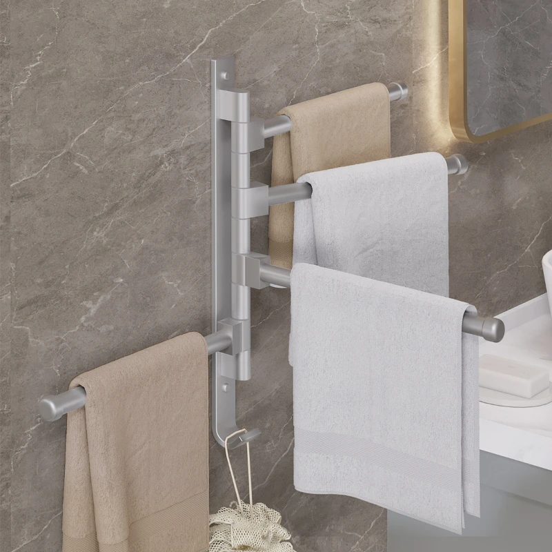 2/3/4/5 rod rotatable space aluminum towel rack wall without perforating towel rack bathroom kitchen accessories
2/3/4/5 rod rotatable space aluminum towel rack wall without perforating towel rack bathroom kitchen accessories