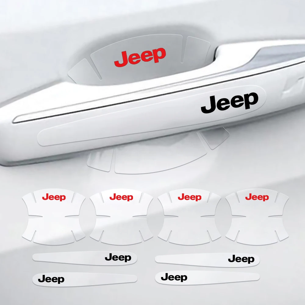 8pcs PVC Car Door Bowl Handle Protector Stickers Decor For JEEP Renegade Patriot Wrangler Cherokee Compass GrandCherokee Trail
8pcs PVC Car Door Bowl Handle Protector Stickers Decor For JEEP Renegade Patriot Wrangler Cherokee Compass GrandCherokee Trail