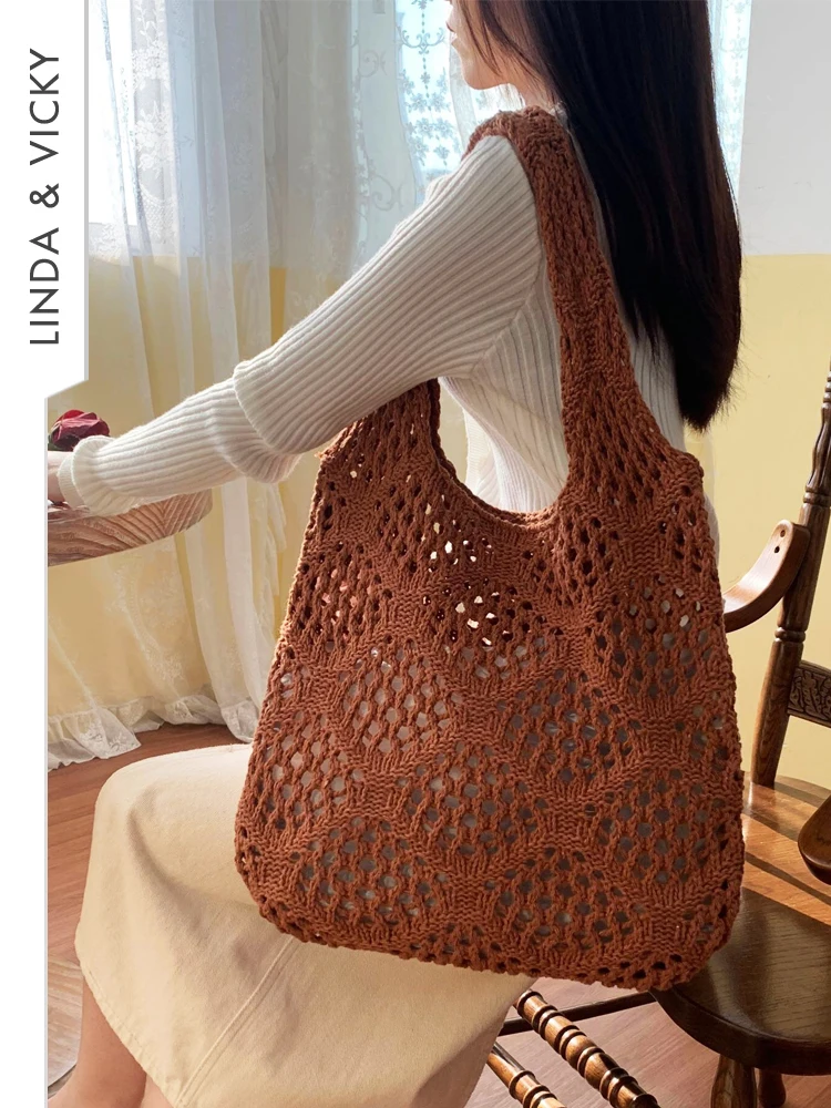 2024 Trend Hollow Out Women's Crochet Bag High Quality Wool Knitted Leisure Shoulder Bags Holiday Style Large Capacity Handbag
2024 Trend Hollow Out Women's Crochet Bag High Quality Wool Knitted Leisure Shoulder Bags Holiday Style Large Capacity Handbag