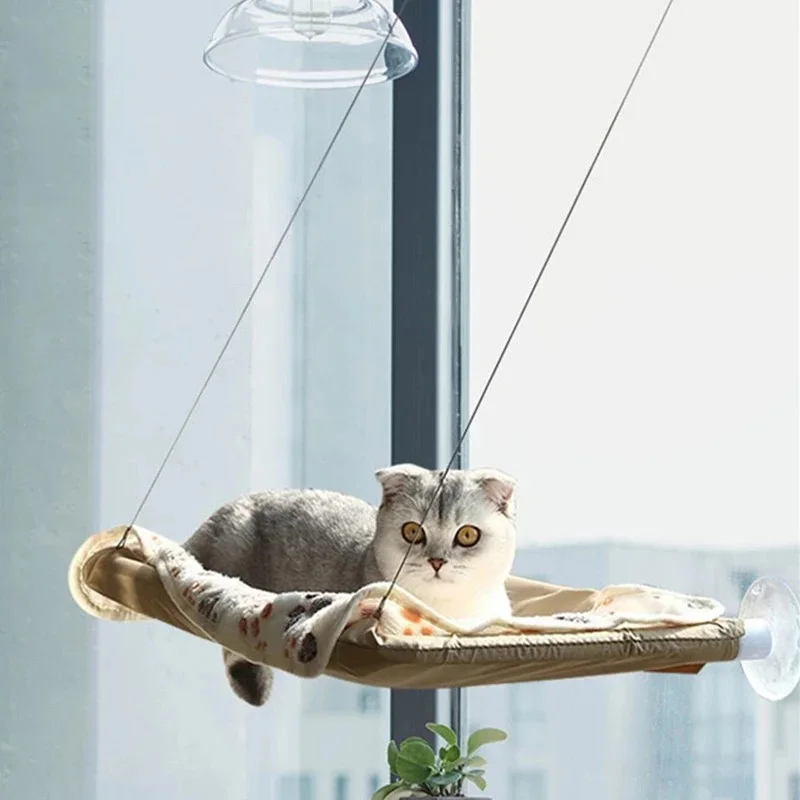 

Hammock for Cat Window Cat Resting Shelf Window-Mounted Perch Bed Space Saving Cat Beds Window Perch for Cats Inside Dropship