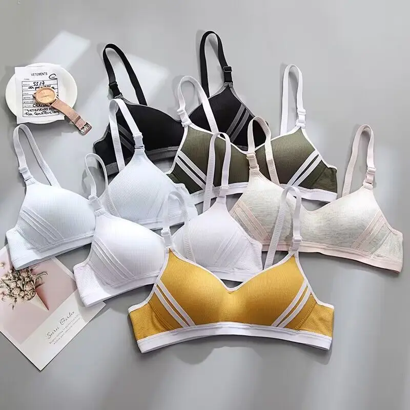

2PCS/Lot Teenage Girl Underwear Puberty Young Girls Small Bras Children Teens Training Bra for Kids Teenagers Lingerie