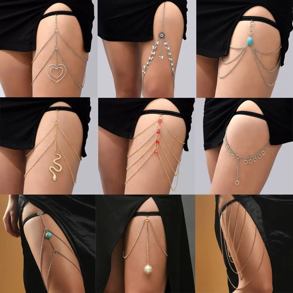 Party Valentine's Day Gift for Women Multi-layers Leg Body Chain Beach Jewelry Thigh Chain Bikini Body Accessories
Party Valentine's Day Gift for Women Multi-layers Leg Body Chain Beach Jewelry Thigh Chain Bikini Body Accessories