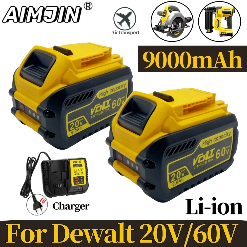 60 В аккумулятор для Dewalt DCB606 9000 мАч 20 MAX литий-ионный DCB200 DCB609 DCB205 DCB204 DCB206
