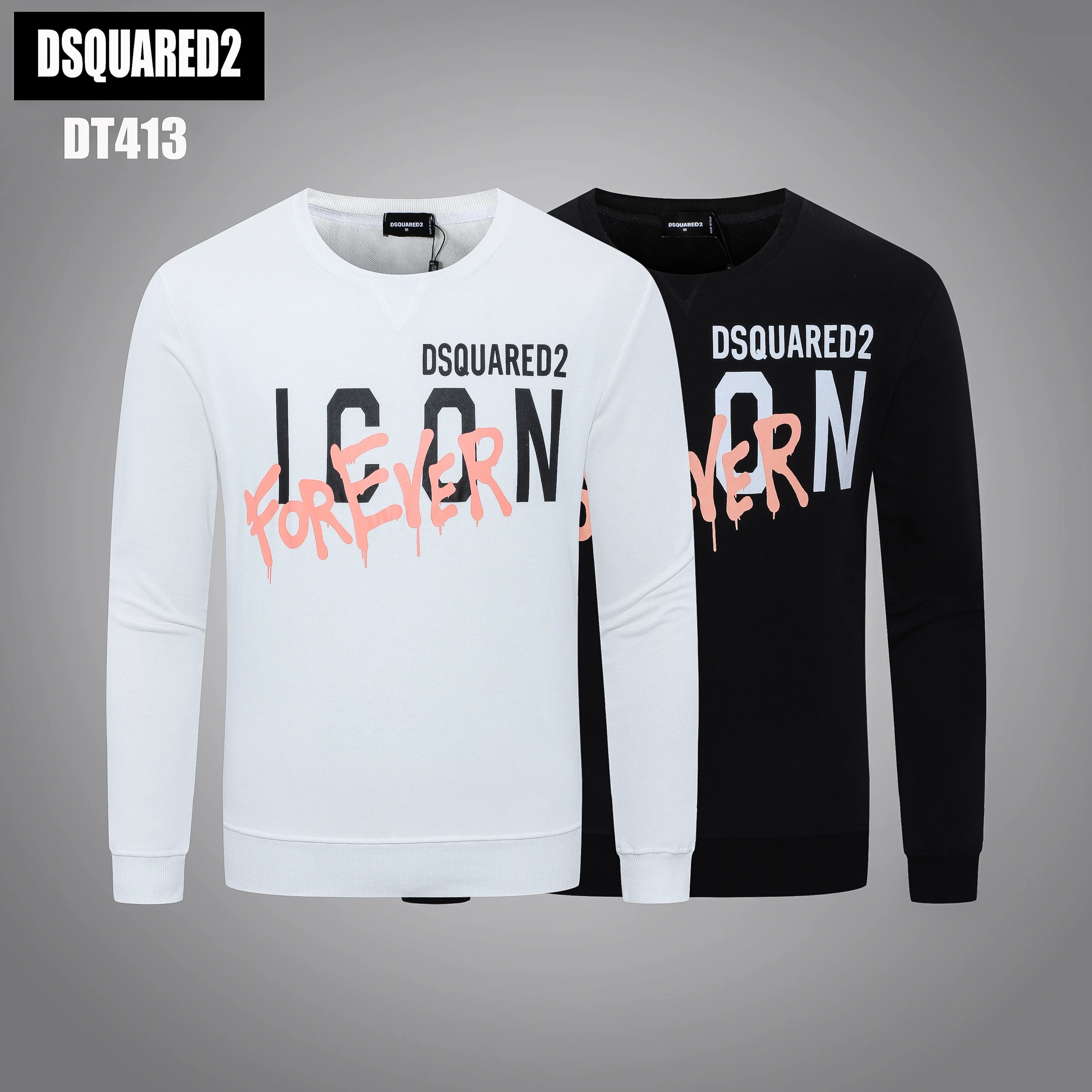 High Quality 2023 Men's Highstreet Pullover Cotton Long Sweatshirt Dsquared2 Icon Letter Printed Men Women Unisex Casual Tops
High Quality 2023 Men's Highstreet Pullover Cotton Long Sweatshirt Dsquared2 Icon Letter Printed Men Women Unisex Casual Tops