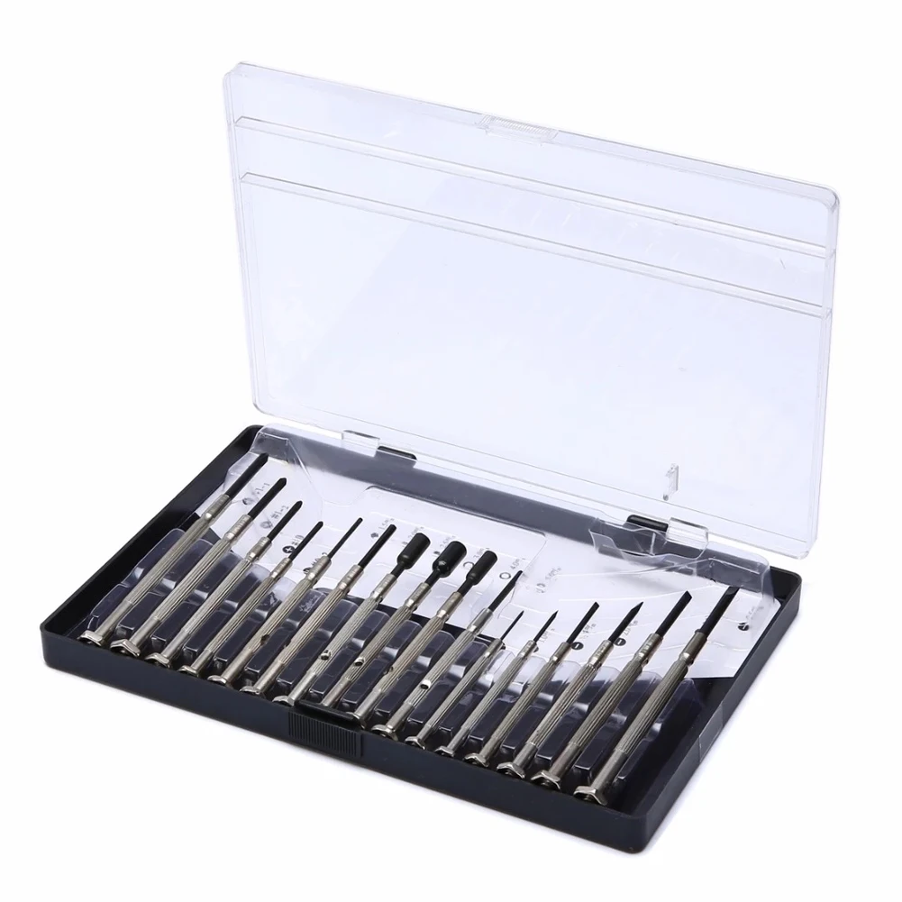 16pcs Mini Screwdrivers Set With Case Precision Screwdriver Watch Repair Kit For Watch Jewelry Glasses Electronic Small Screw
16pcs Mini Screwdrivers Set With Case Precision Screwdriver Watch Repair Kit For Watch Jewelry Glasses Electronic Small Screw