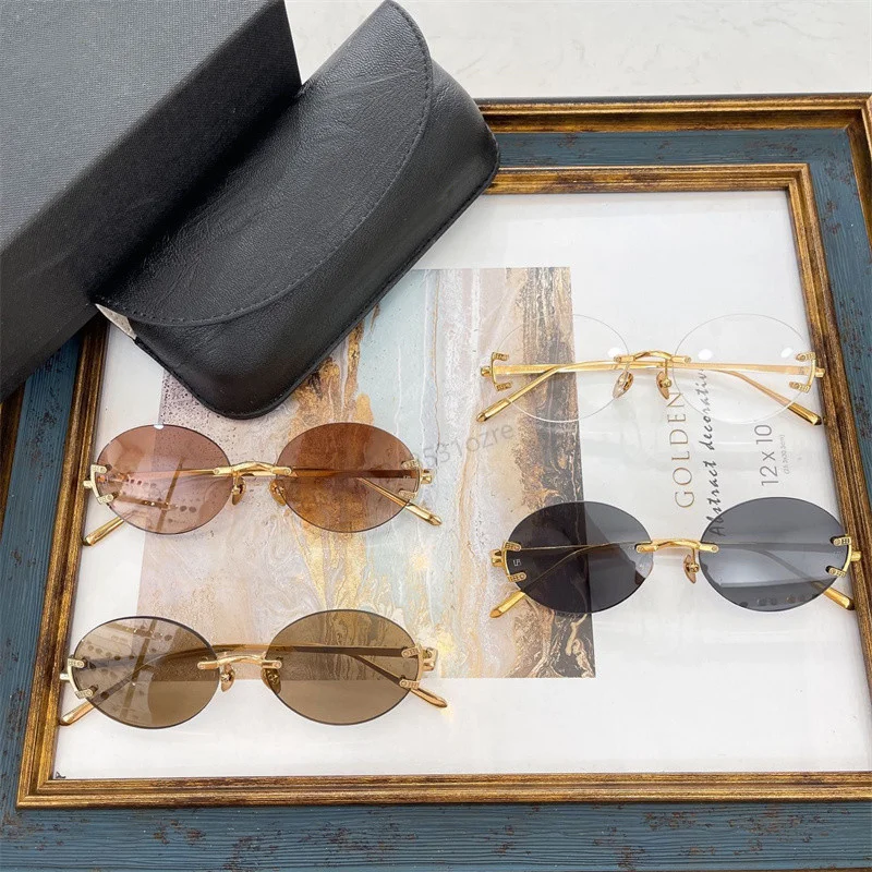 2022 Oval Retro Sunglasses Women High Quality Eyeglasses for Women/men Small Glasses Male Rimless Driving Glasses Rimless 1130
2022 Oval Retro Sunglasses Women High Quality Eyeglasses for Women/men Small Glasses Male Rimless Driving Glasses Rimless 1130
