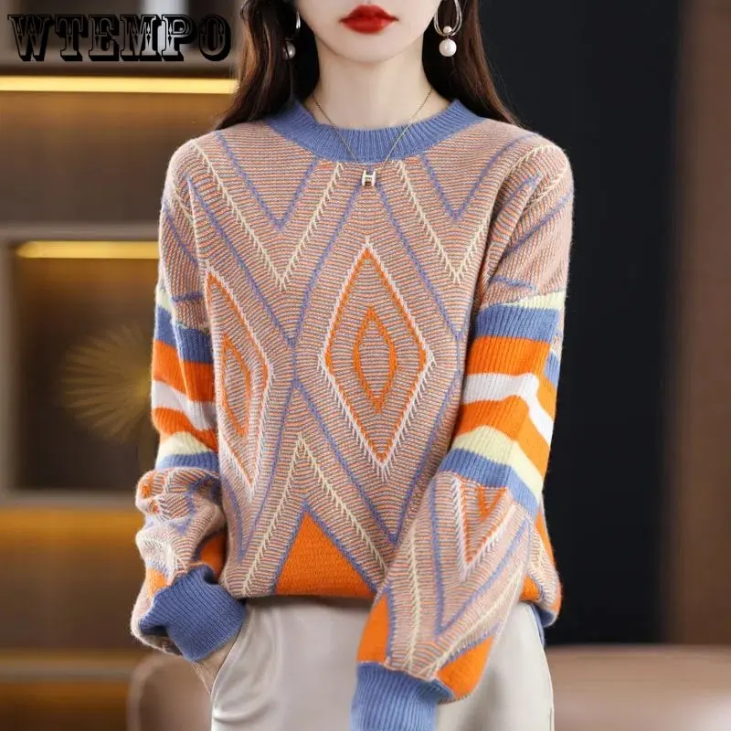 Sweater Thickened Round Neck Sweaters for Women Loose Knit Bottoming Blouse Autumn and Winter Drop Shopping
Sweater Thickened Round Neck Sweaters for Women Loose Knit Bottoming Blouse Autumn and Winter Drop Shopping