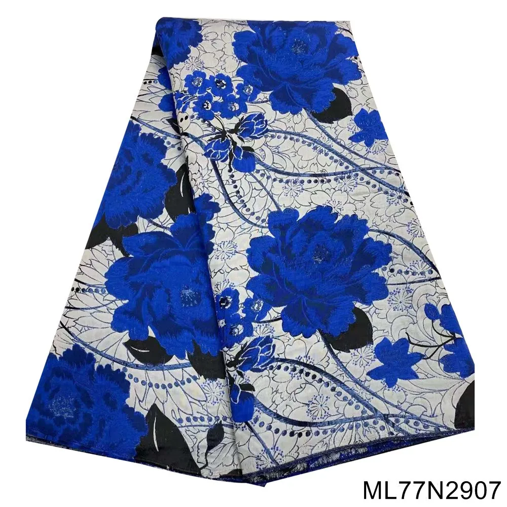 Royal blue embroidery lace fabric with african jacquard material high quality nigerian french lace tulle lace fabric ML77N29
Royal blue embroidery lace fabric with african jacquard material high quality nigerian french lace tulle lace fabric ML77N29