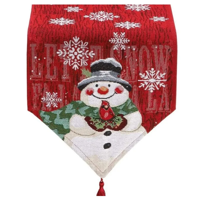 Inyahome Christmas Snowman Table Runner for Table Decorations Cotton and Linen Cardinal Snowflake Table Placemat for Banquet
Inyahome Christmas Snowman Table Runner for Table Decorations Cotton and Linen Cardinal Snowflake Table Placemat for Banquet