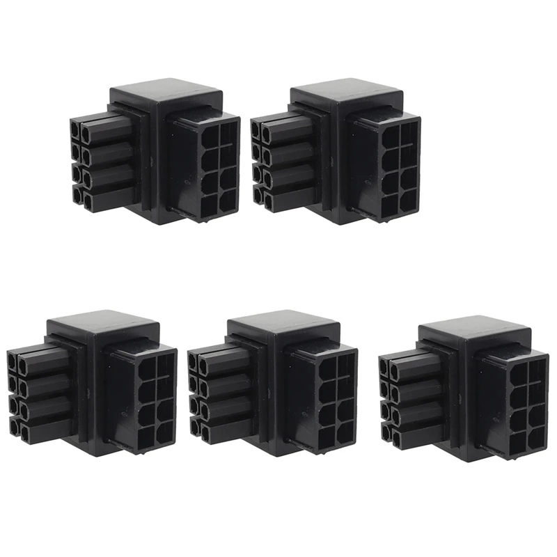 5 Pcs ATX 8Pin Female 90 Degree Angled To 8 Pin Male Power Adapter GPU Power Steering Connector For Desktops Graphics
5 Pcs ATX 8Pin Female 90 Degree Angled To 8 Pin Male Power Adapter GPU Power Steering Connector For Desktops Graphics
