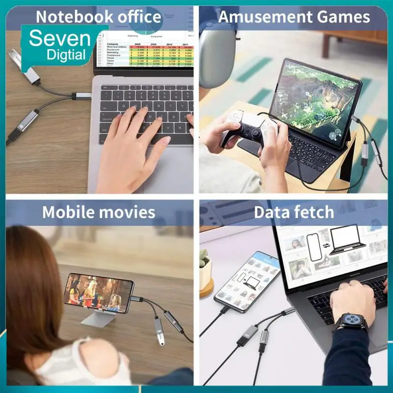 With Usb Female Splitter Adapter Phone Adapter Fast Charging Cable Otg Adapter Charging Port Type C Male To Usb C 2in1 U Disk
With Usb Female Splitter Adapter Phone Adapter Fast Charging Cable Otg Adapter Charging Port Type C Male To Usb C 2in1 U Disk