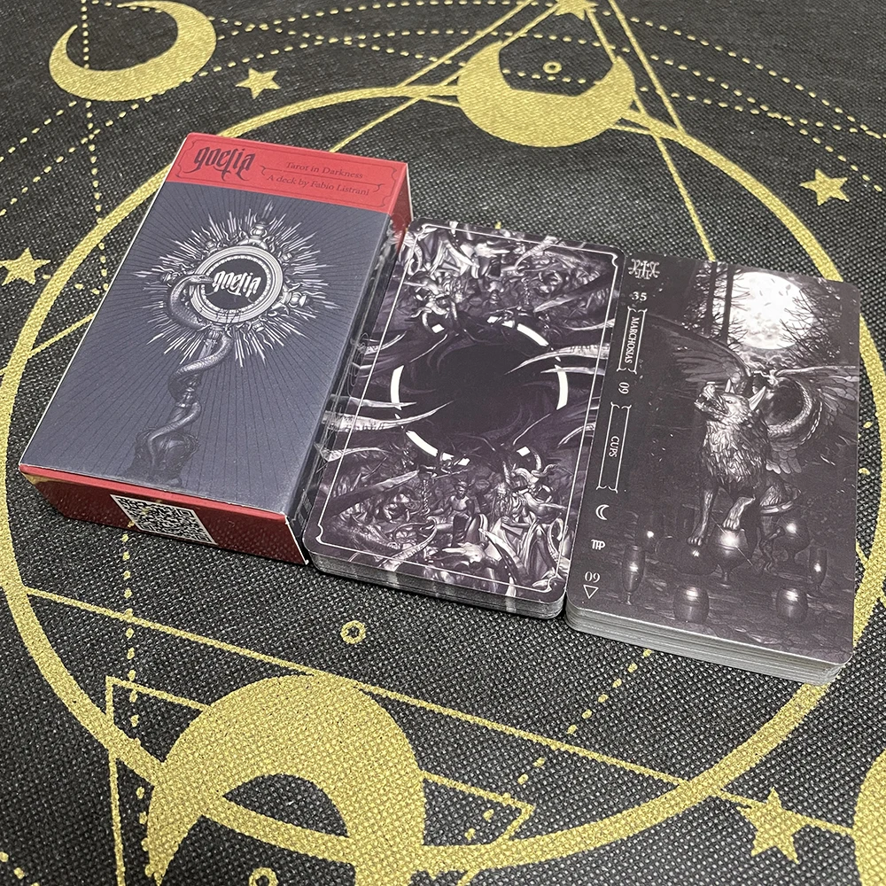 Black Tarot Oracle Deck of Cards Esoterism and Witchcraft Games Predictions Fate Astrologie Spiritual Altar Mysterious Game
Black Tarot Oracle Deck of Cards Esoterism and Witchcraft Games Predictions Fate Astrologie Spiritual Altar Mysterious Game