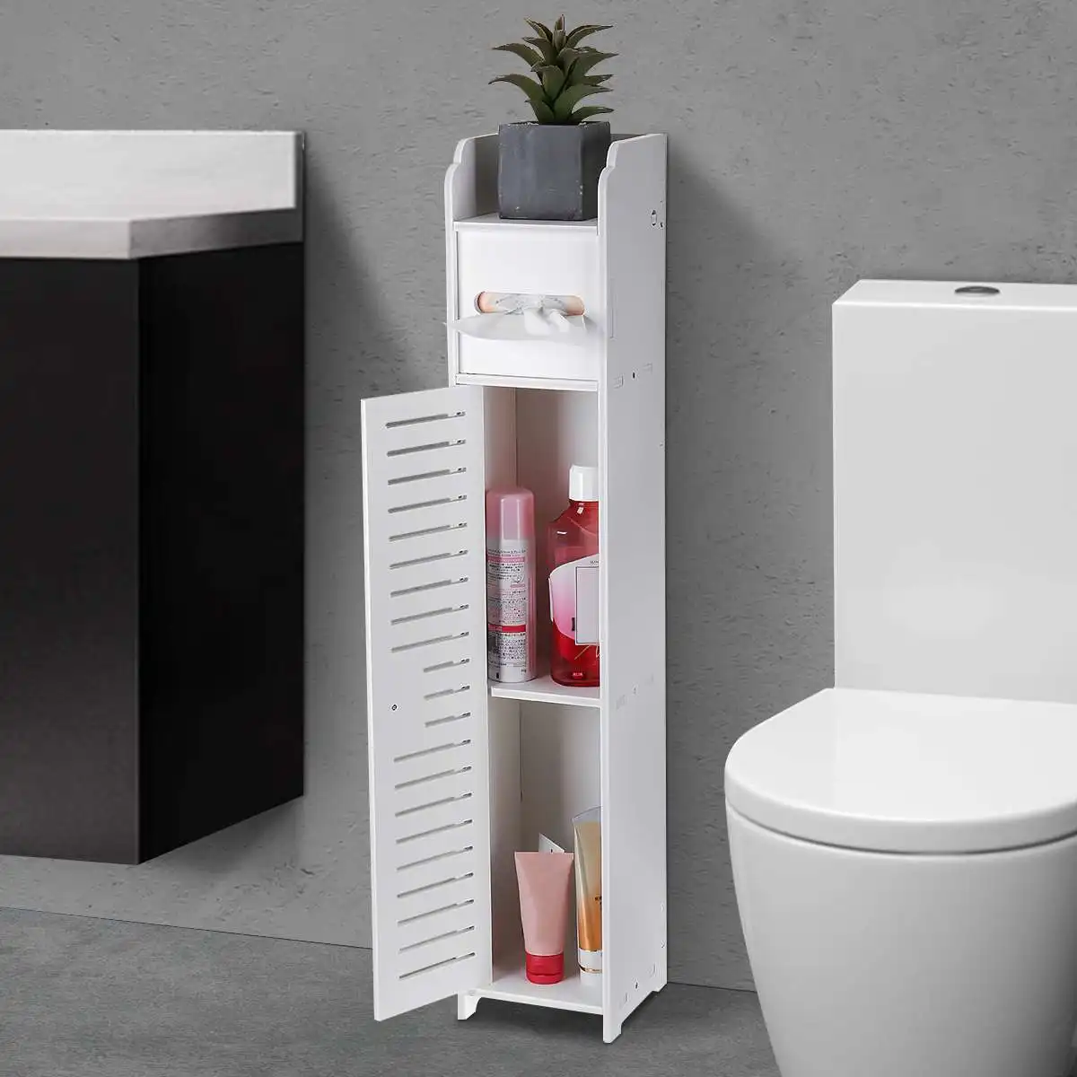 Bathroom Cabinet Standing Shelf Storage Floor Cabinet Washbasin Shower Corner Floor Shelf Sundries Storage Rack Home Furniture
Bathroom Cabinet Standing Shelf Storage Floor Cabinet Washbasin Shower Corner Floor Shelf Sundries Storage Rack Home Furniture