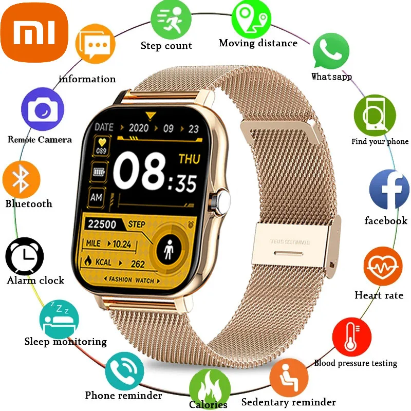 xiaomi Luxury Men Smartwatch Bluetooth Call Music Control Waterproof Smart Watch Fitness Tracker Ladies Watches For Android IOS
xiaomi Luxury Men Smartwatch Bluetooth Call Music Control Waterproof Smart Watch Fitness Tracker Ladies Watches For Android IOS
