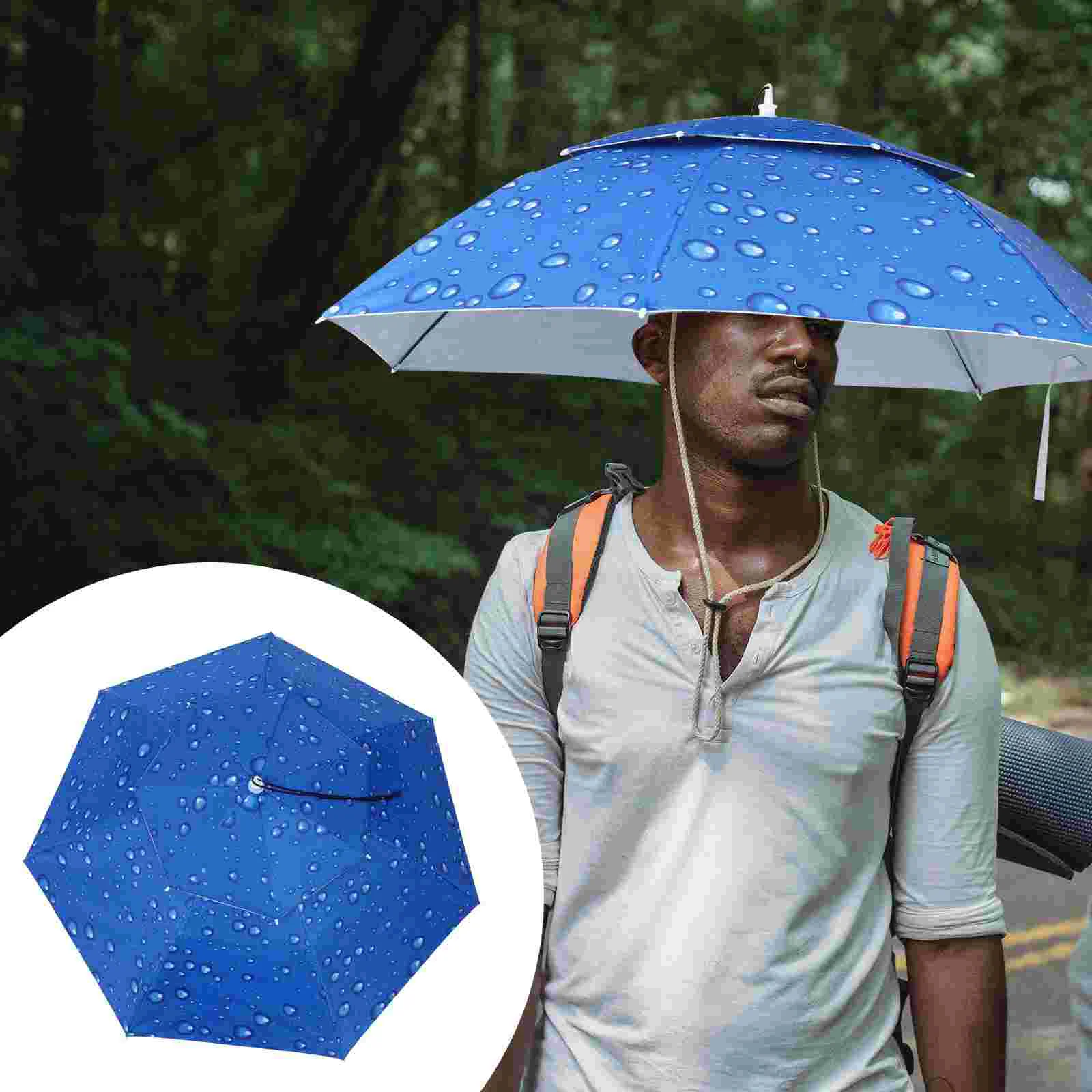 Umbrella Hat Cap Rain Sun Head Folding Outdoor Hands Free Uv Headband Hats Beach Funny Headwear Protection Shading Gardening
Umbrella Hat Cap Rain Sun Head Folding Outdoor Hands Free Uv Headband Hats Beach Funny Headwear Protection Shading Gardening