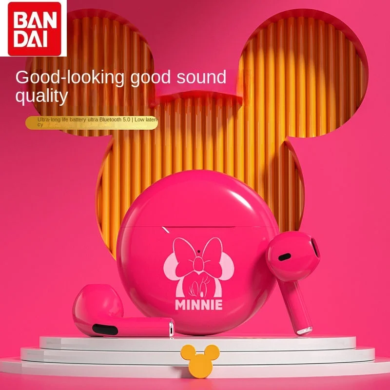 Bandai Disney's New Minnie Wireless Bluetooth Headset High-value Mini Game Cartoon Apple Android Universal In-ear Headphones
Bandai Disney's New Minnie Wireless Bluetooth Headset High-value Mini Game Cartoon Apple Android Universal In-ear Headphones