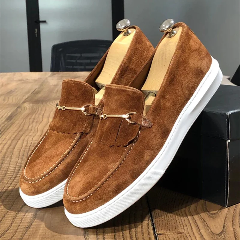 Men's Vulcanize Shoes Tassel Moccasin Brown Gray Yellow Faux Suede Shoes for Men with Free Shipping Casual Shoes Size 38-48
Men's Vulcanize Shoes Tassel Moccasin Brown Gray Yellow Faux Suede Shoes for Men with Free Shipping Casual Shoes Size 38-48