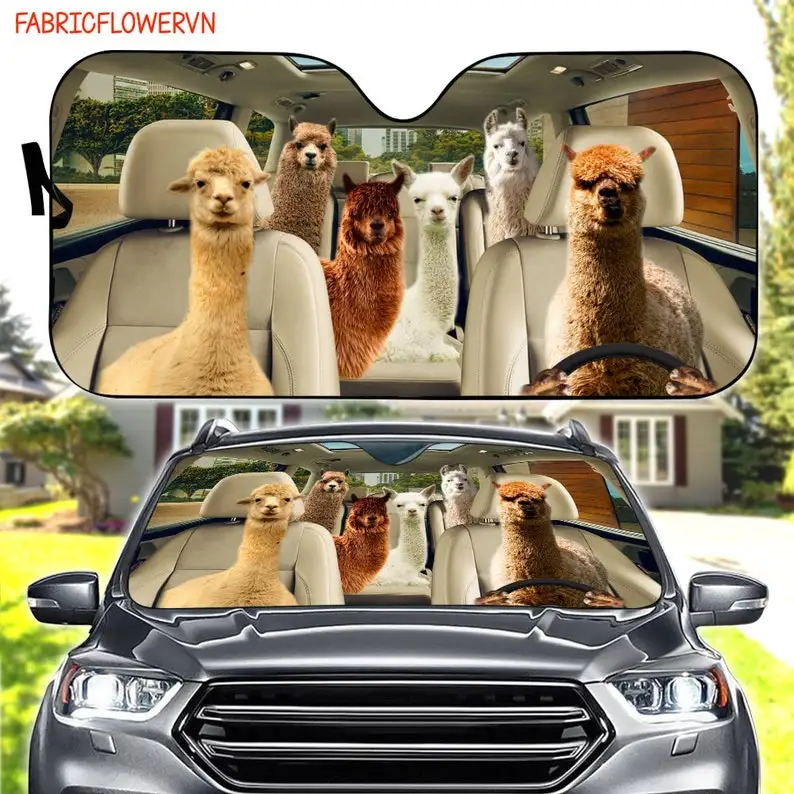 Alpaca Car Sunshade, Alpaca Car Decoration, Dog Car Windshield, Dog Lovers, Dog Car Sunshade, Gift For Mom, Gift For Dad
Alpaca Car Sunshade, Alpaca Car Decoration, Dog Car Windshield, Dog Lovers, Dog Car Sunshade, Gift For Mom, Gift For Dad