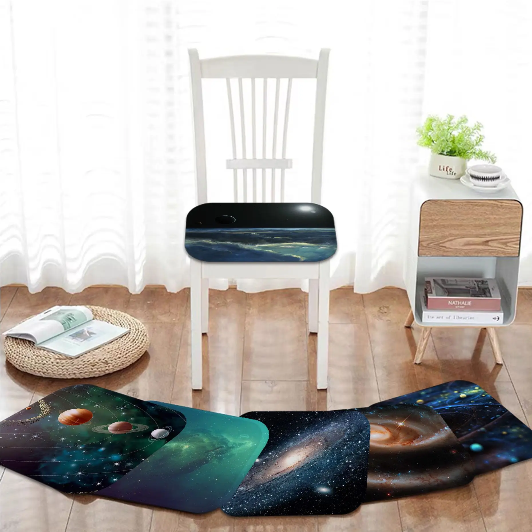 Universe Starry Sky European Chair Mat Soft Pad Seat Cushion For Dining Patio Home Office Indoor Outdoor Garden Chair Cushions
Universe Starry Sky European Chair Mat Soft Pad Seat Cushion For Dining Patio Home Office Indoor Outdoor Garden Chair Cushions