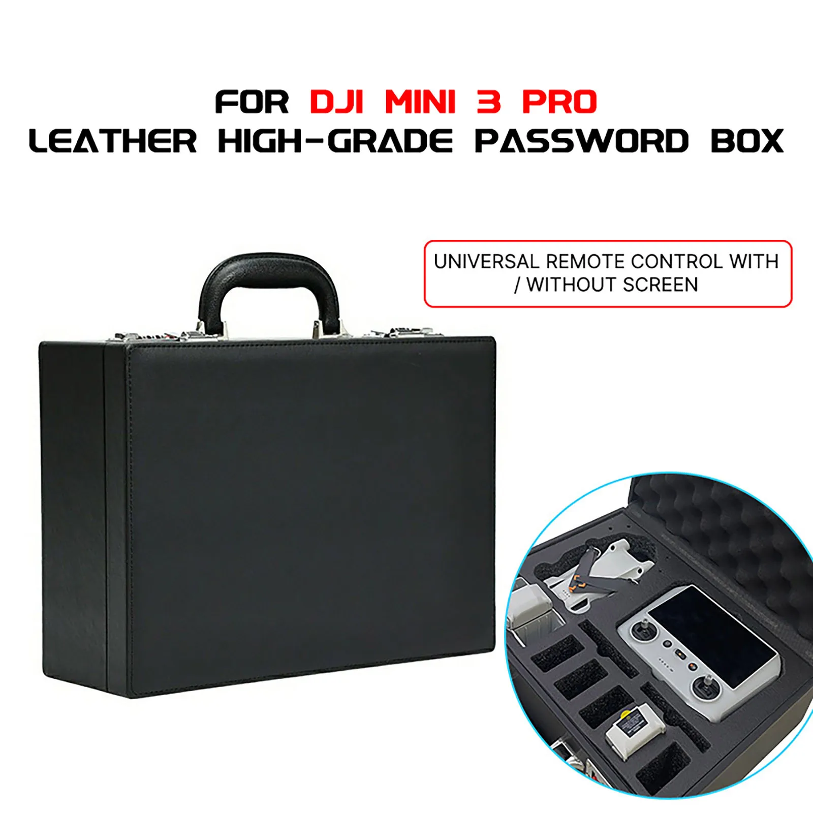 DJI Mini 3 PRO Storage Case Portable Suitcase HardShell Waterproof Case Carrying Box For DJI Mini 3 RC Controller Accessories
DJI Mini 3 PRO Storage Case Portable Suitcase HardShell Waterproof Case Carrying Box For DJI Mini 3 RC Controller Accessories