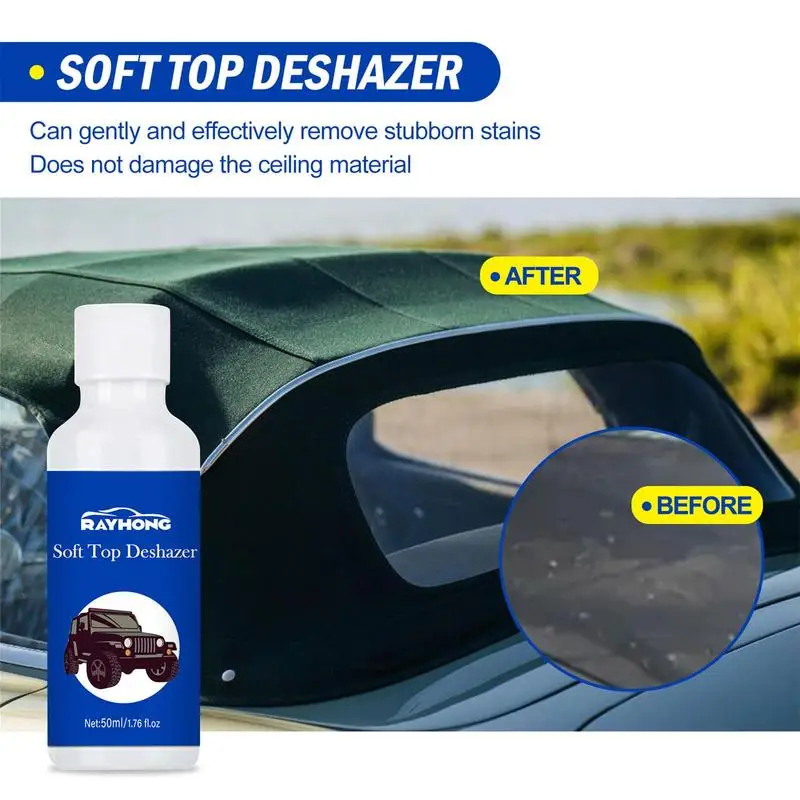 

Convertible Top Repellant 50ml Automobile Soft Roof Demister Soft Glass Window Cleaner Convertible Top Repellant Fabric Soft Top