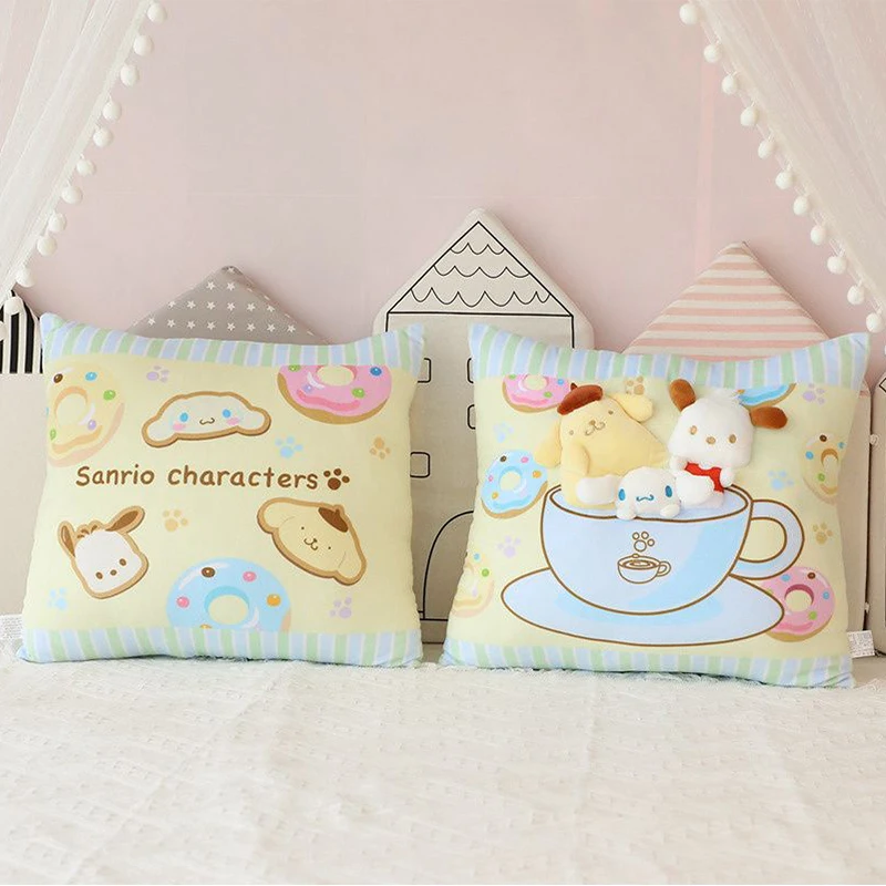 Sanrio Pillow Kawaii Cinnamoroll Purin Dog Pochacco 3Danime Embroidery Pillow Sofa Bed Backrest Children's Bedroom Cartoon Decor
Sanrio Pillow Kawaii Cinnamoroll Purin Dog Pochacco 3Danime Embroidery Pillow Sofa Bed Backrest Children's Bedroom Cartoon Decor