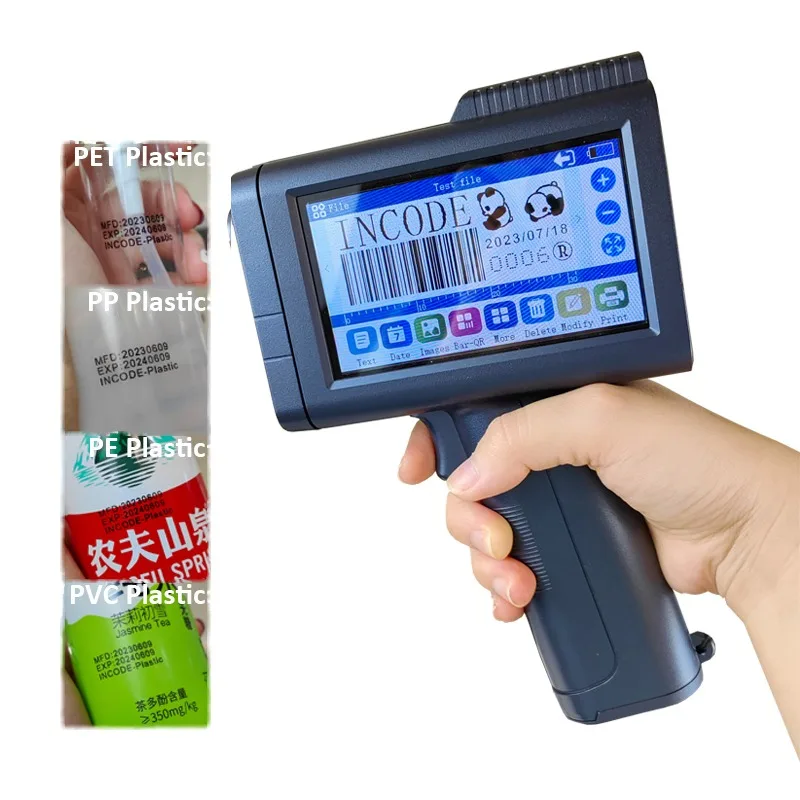 

INCODE Wholesale 12.7mm 25.4mm Tij Portable Mini Inkjet Printer Handheld Batch Coding Machine for Bottle Can Printing