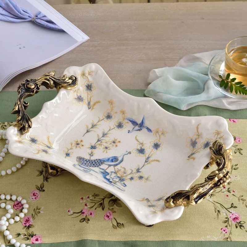 platter Ceramic style fruit plate living room modern fashion simplicity European home coffee table decorations
platter Ceramic style fruit plate living room modern fashion simplicity European home coffee table decorations