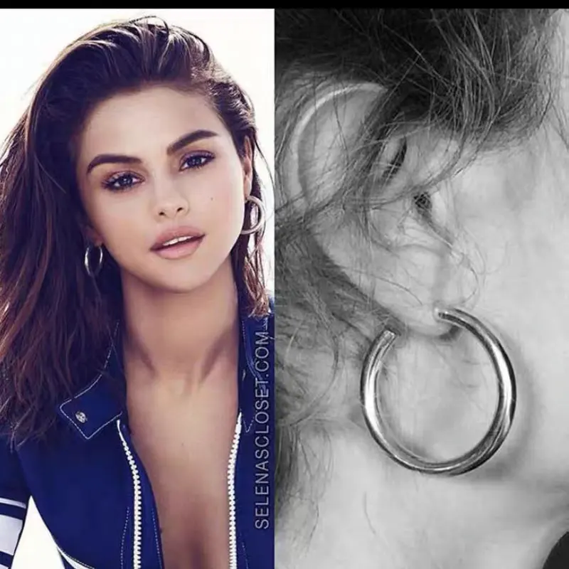Stainless Steel Minimalist Geometric Big Circle Round Open Hoop Earrings for Women Statment Chunky Punk Metal CC Light Weight
Stainless Steel Minimalist Geometric Big Circle Round Open Hoop Earrings for Women Statment Chunky Punk Metal CC Light Weight
