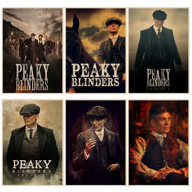 Peaky Blinders Classic Vintage Posters Vintage Room Bar Cafe Decor Stickers Wall Painting
Peaky Blinders Classic Vintage Posters Vintage Room Bar Cafe Decor Stickers Wall Painting