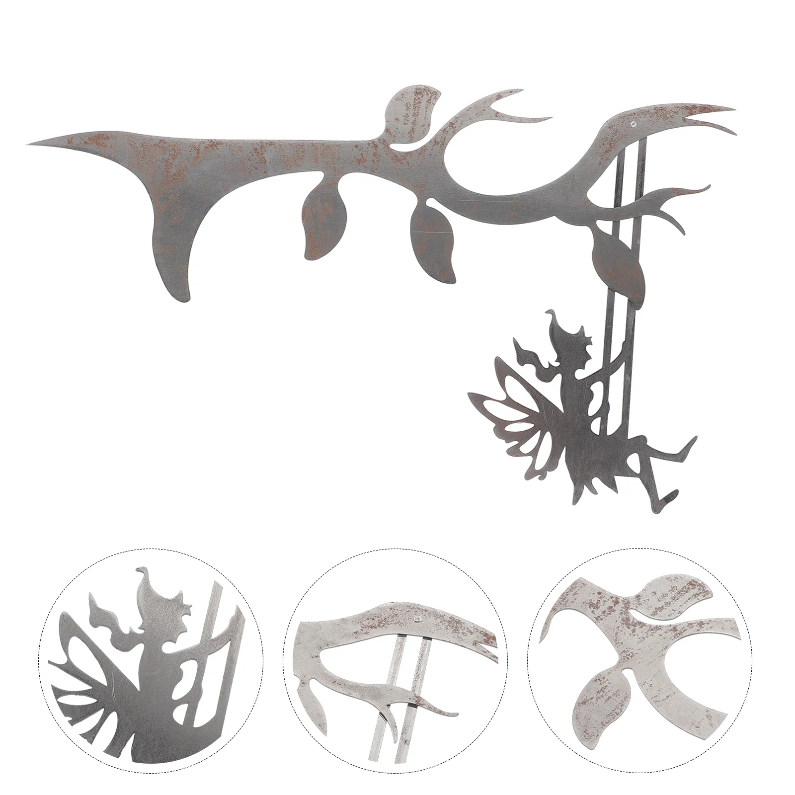 Fairy Swing Pendant Silhouette Sculpture Tree Stake Decoration Wall Hanging Iron Crafts
Fairy Swing Pendant Silhouette Sculpture Tree Stake Decoration Wall Hanging Iron Crafts