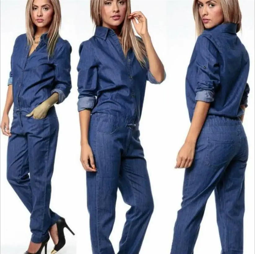 Long Sleeve Boyfriend Jeans for Women Clothing Button Slim Fit Jumpsuit Single Breasted Top Straight Leg Pants Denim Overalls
Long Sleeve Boyfriend Jeans for Women Clothing Button Slim Fit Jumpsuit Single Breasted Top Straight Leg Pants Denim Overalls