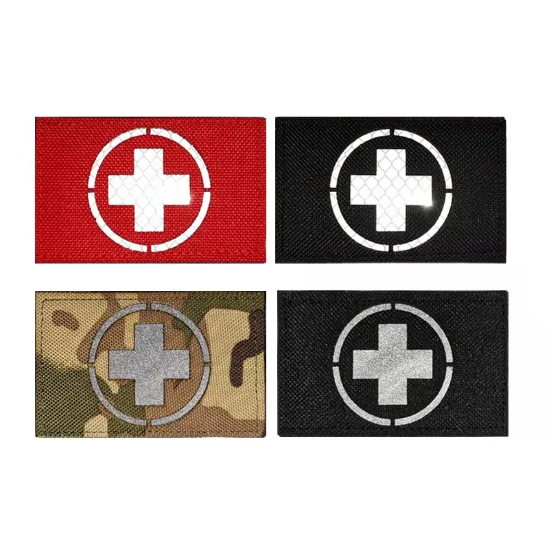 Cross badge Velcro IR reflective red cross cloth first aid logo Nylon Backpack decorative sticker military tactical armband
Cross badge Velcro IR reflective red cross cloth first aid logo Nylon Backpack decorative sticker military tactical armband