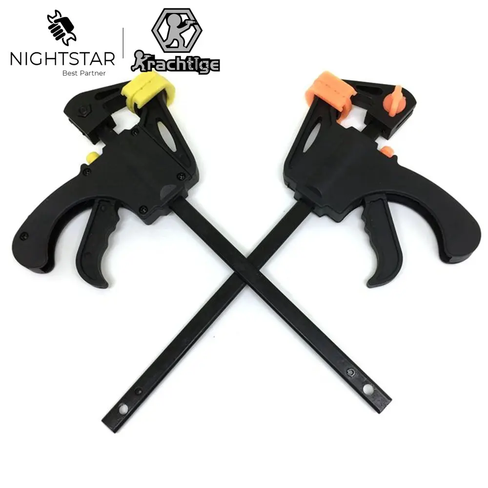 4" Quick Ratchet Release Speed Squeeze Wood Working Clamp Clip Kit Spreader Gadget Tool DIY Handle /Random Color
4" Quick Ratchet Release Speed Squeeze Wood Working Clamp Clip Kit Spreader Gadget Tool DIY Handle /Random Color